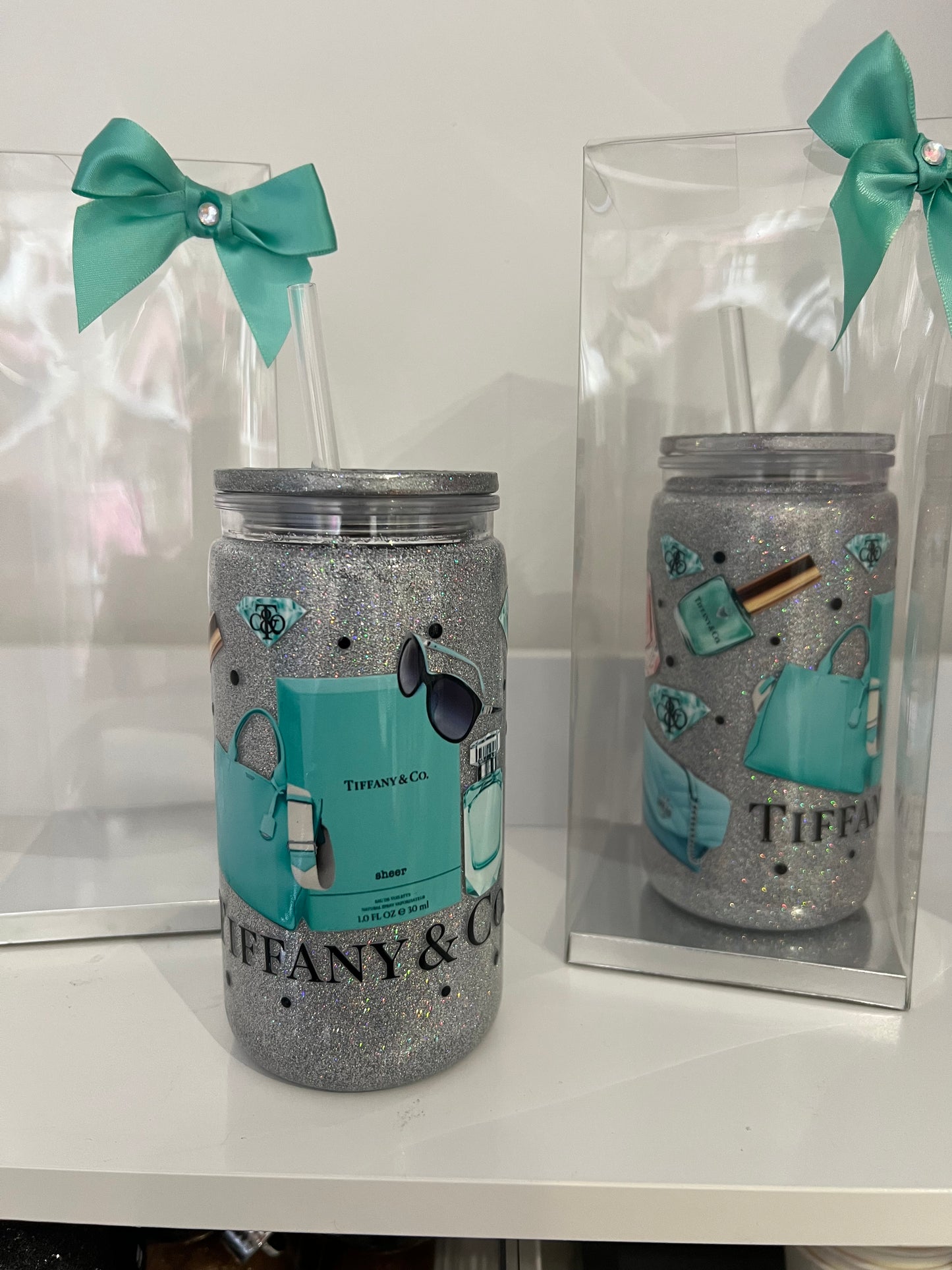 Glitter double wall hot & cold cup