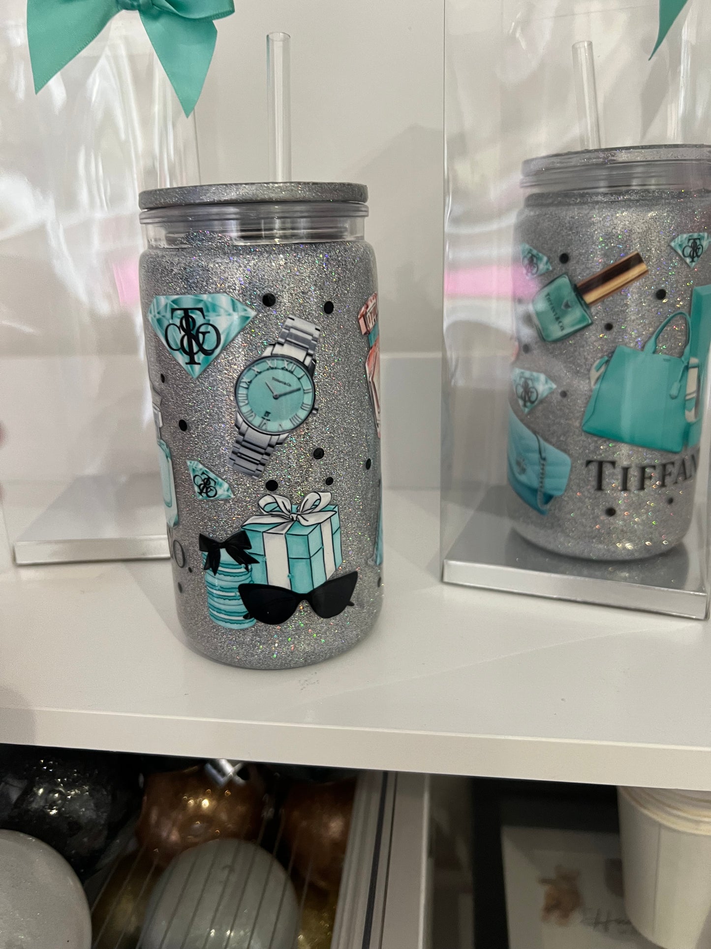 Glitter double wall hot & cold cup