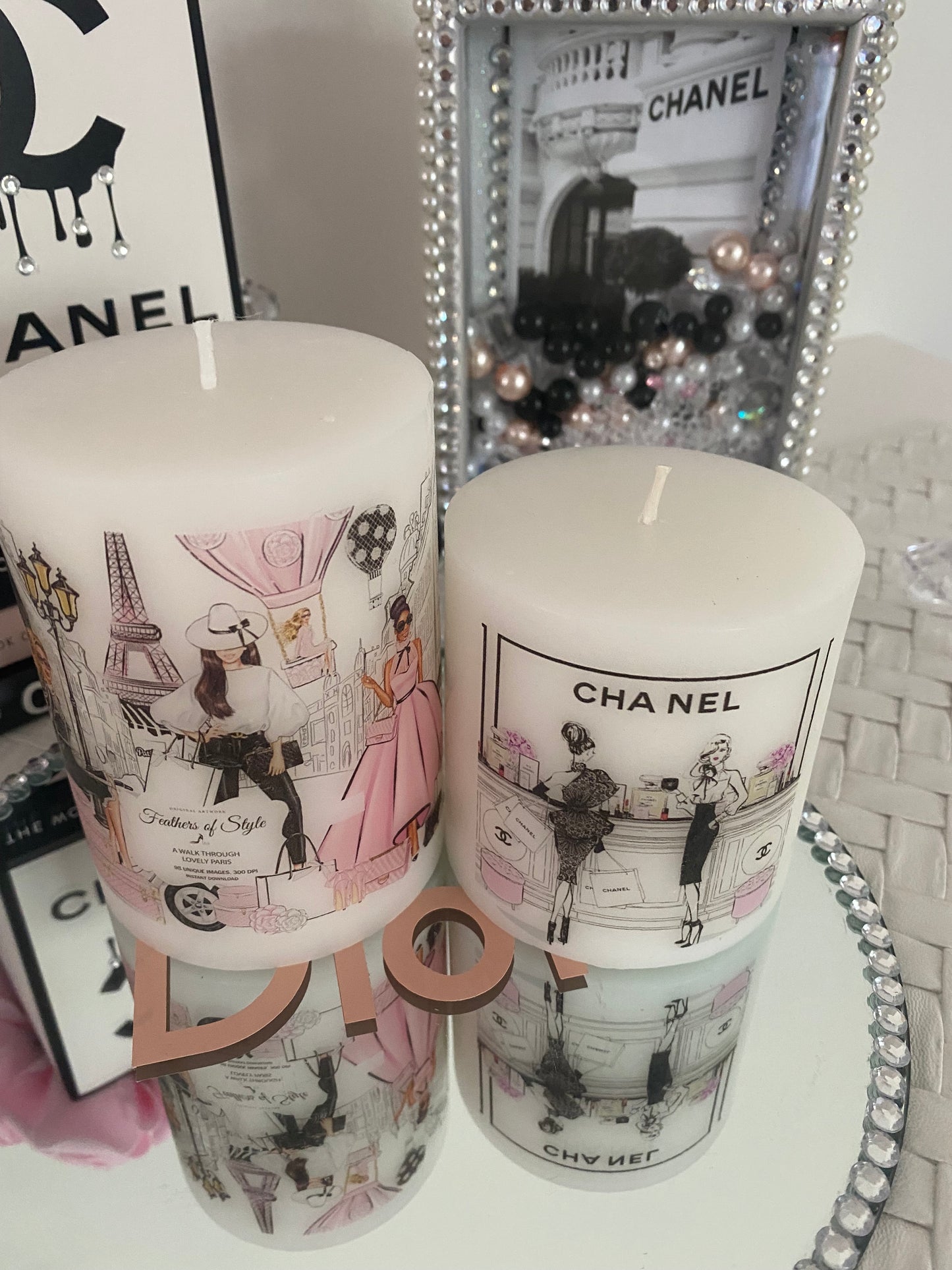 Designer inspired CC candle duo Back In Stock