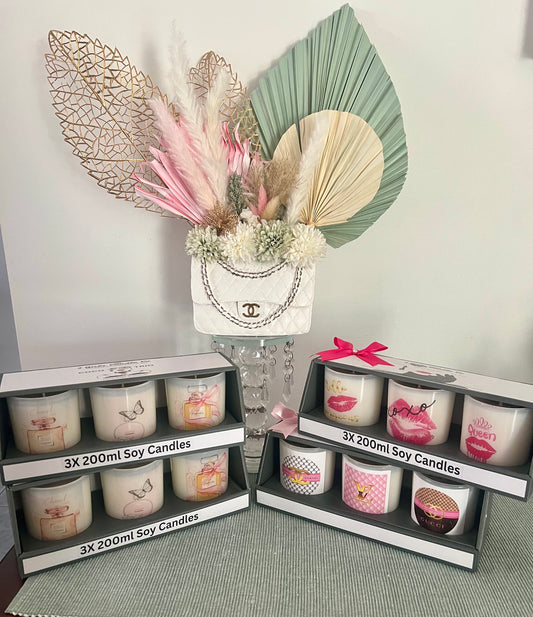 Designer Candle trio set