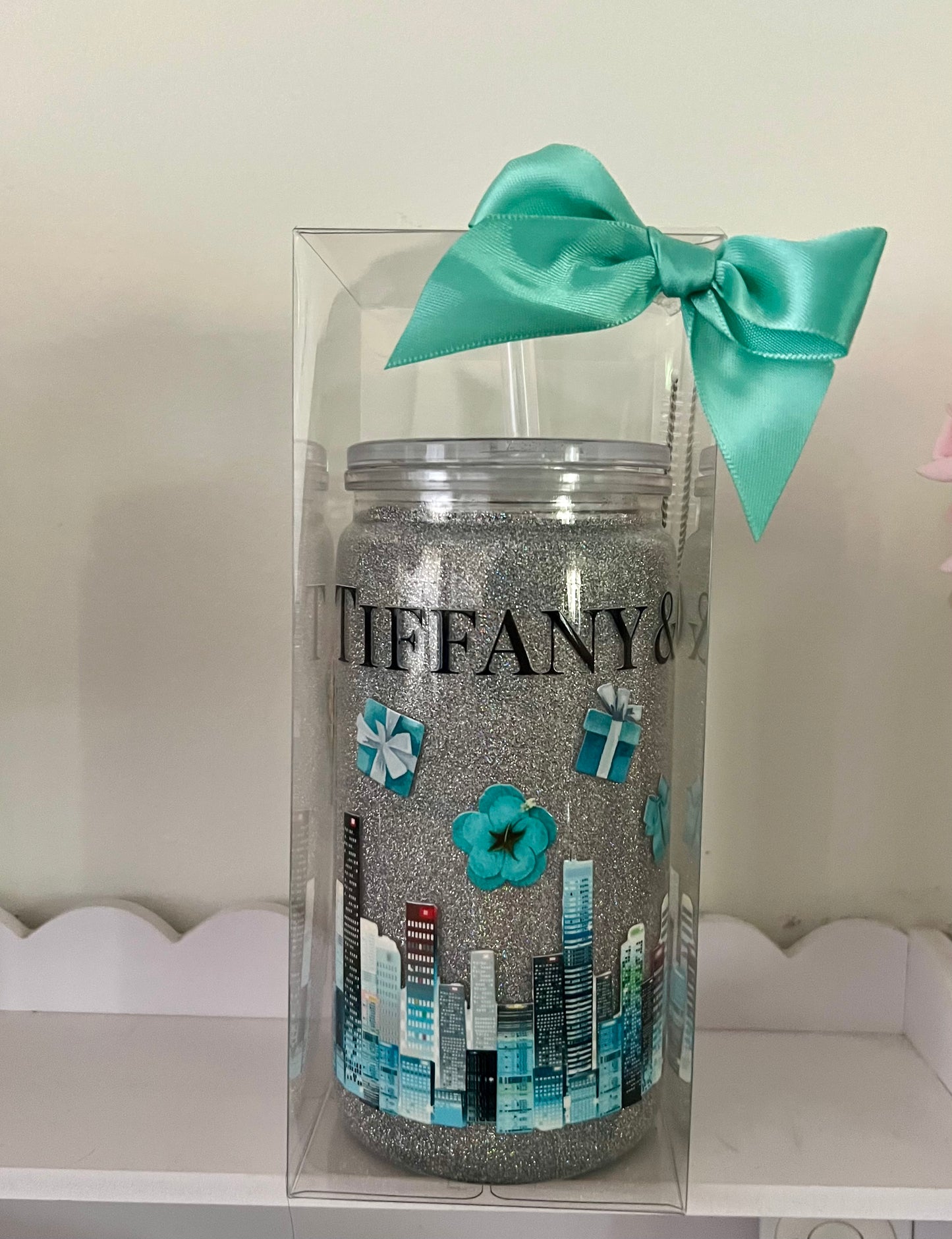 Hot & Cold tumbler double wall glitter 16oz