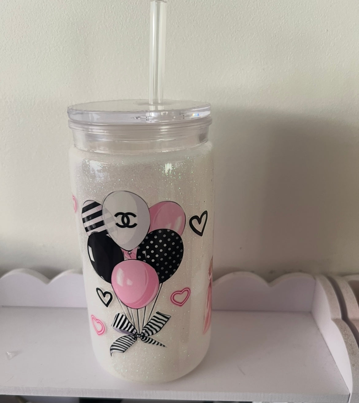 Hot & Cold tumbler double wall glitter 16oz