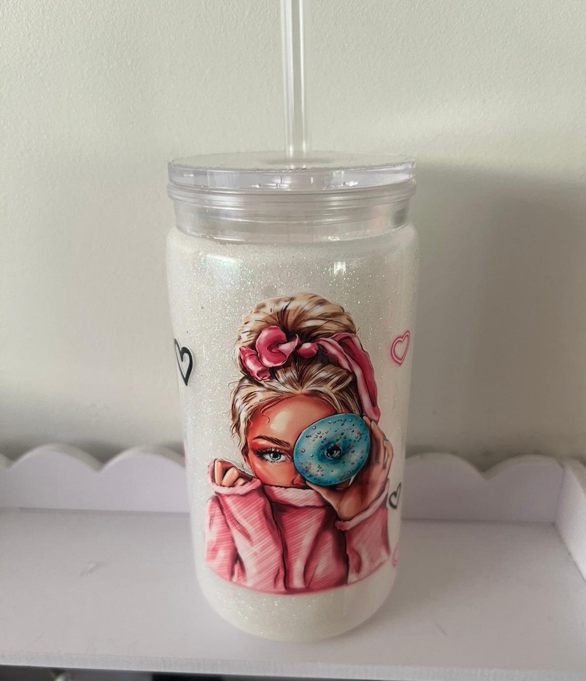 Hot & Cold tumbler double wall glitter 16oz