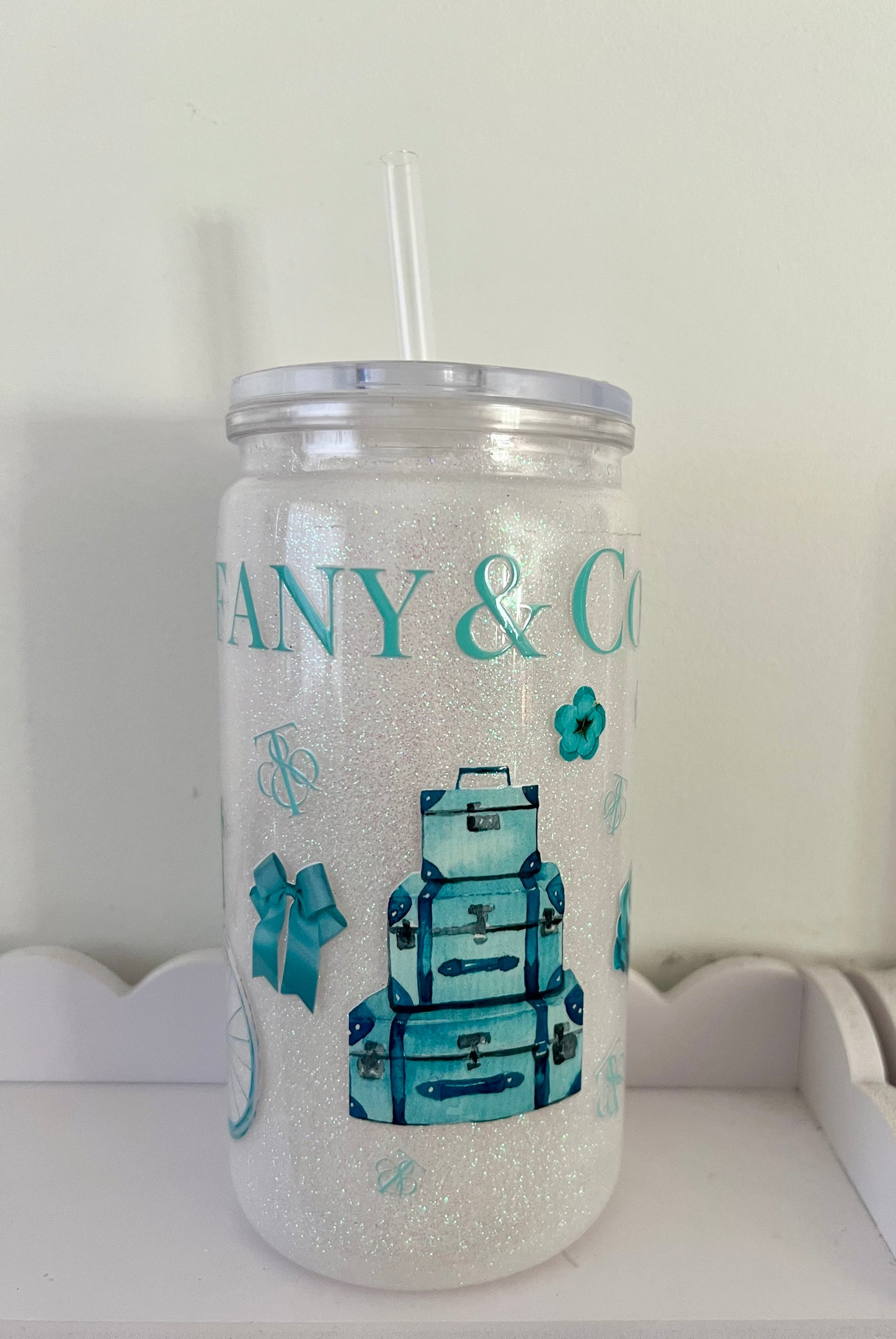 Hot & Cold tumbler double wall glitter 16oz