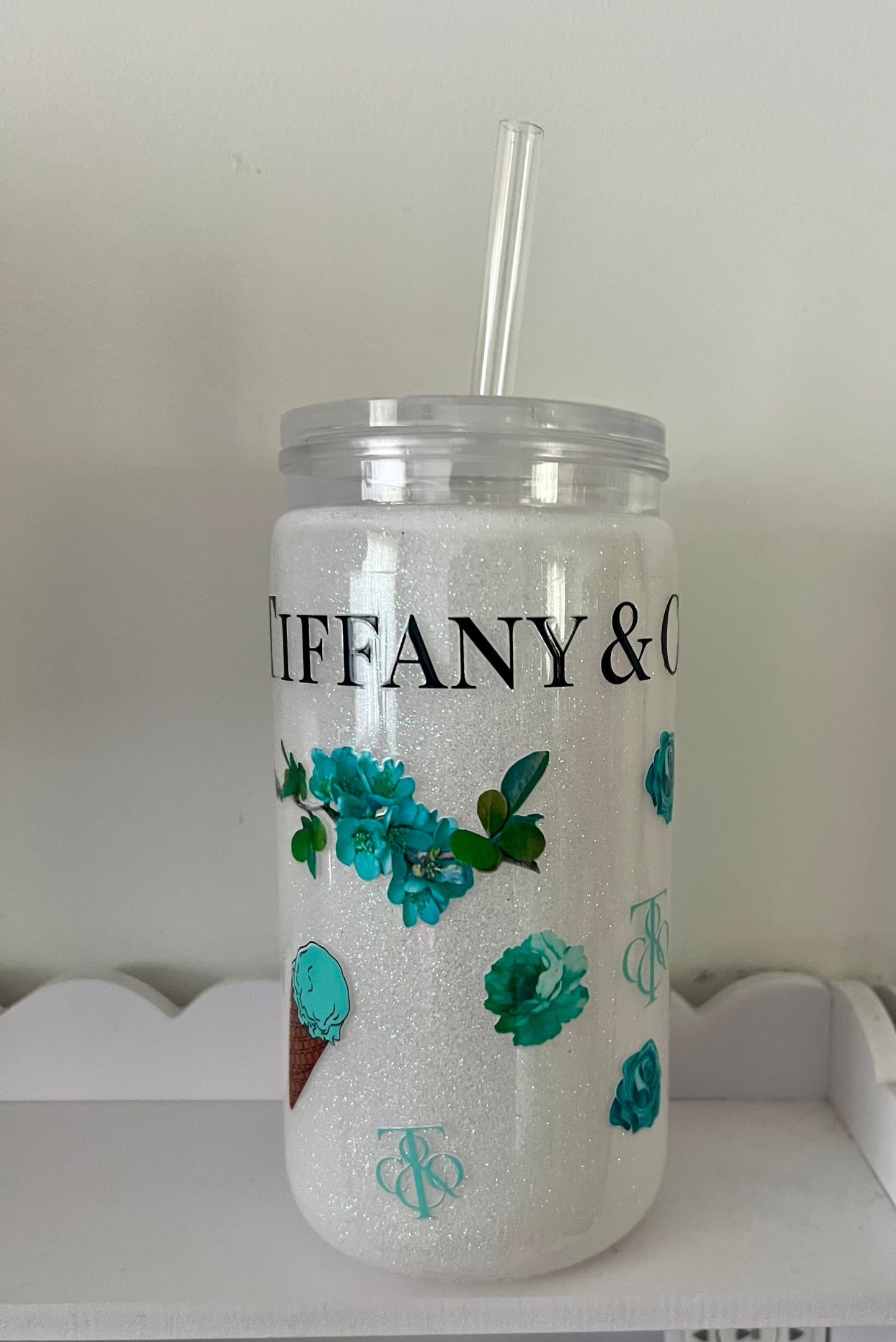 Hot & Cold tumbler double wall glitter 16oz