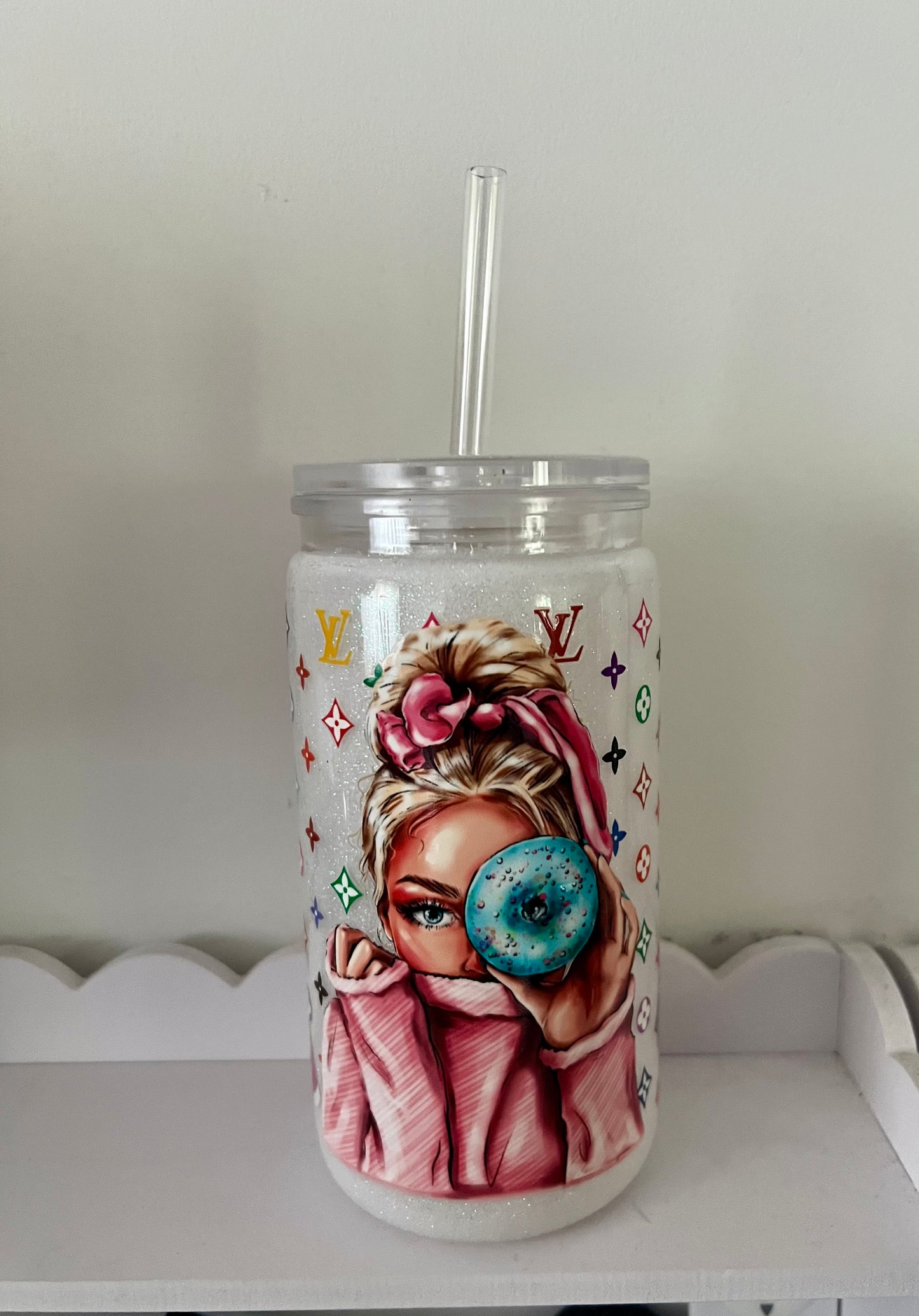Hot & Cold tumbler double wall glitter 16oz