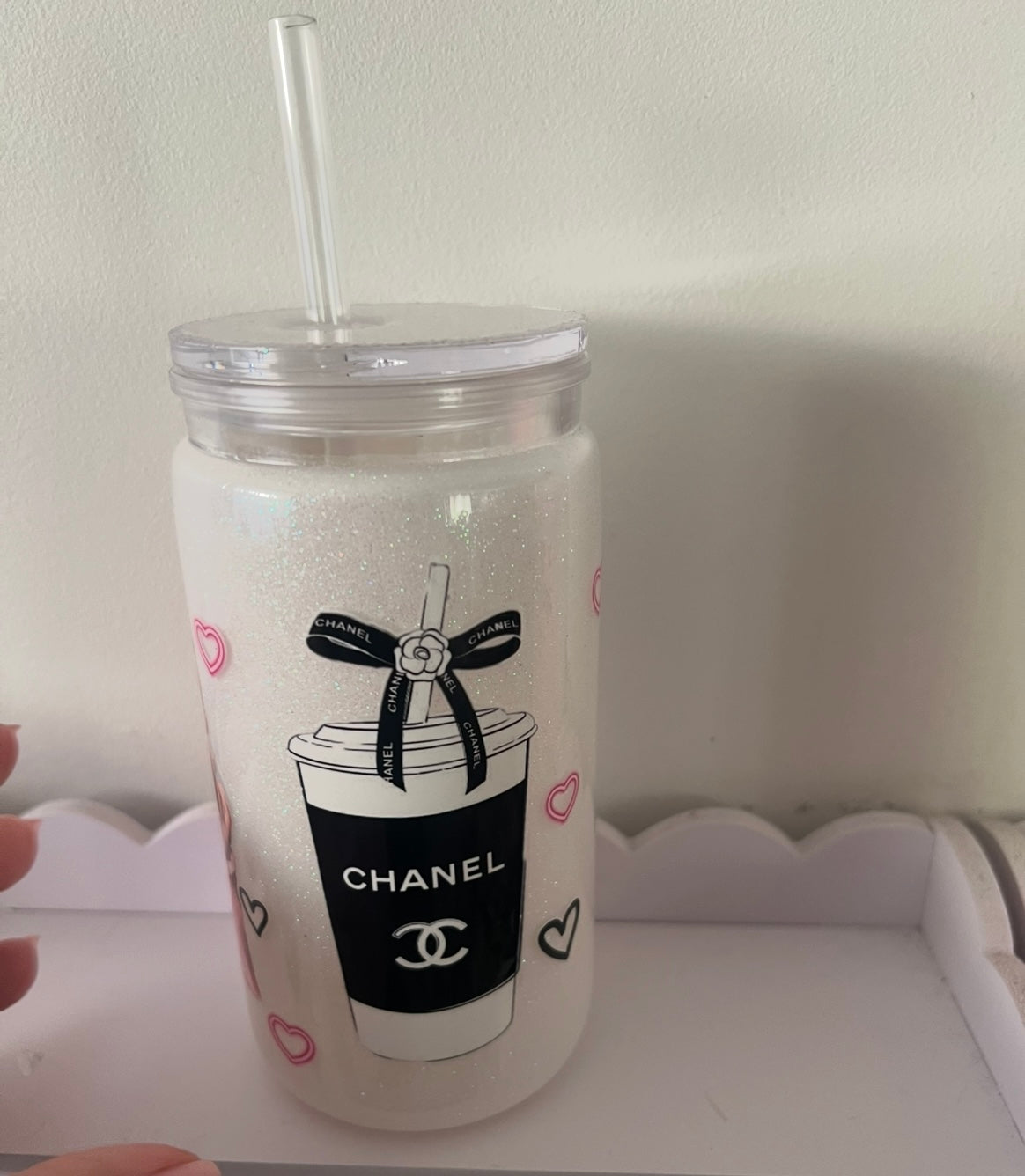 Hot & Cold tumbler double wall glitter 16oz