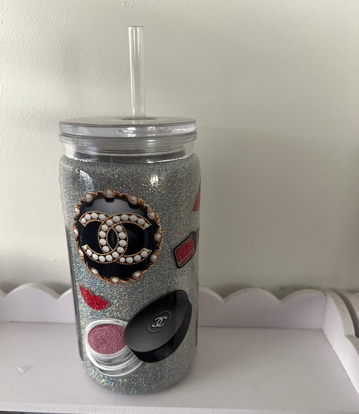 Hot & Cold tumbler double wall glitter 16oz