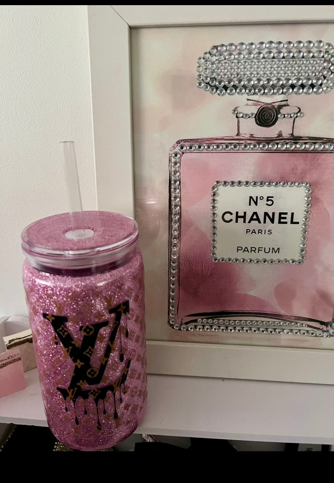 Hot & Cold tumbler double wall glitter 16oz