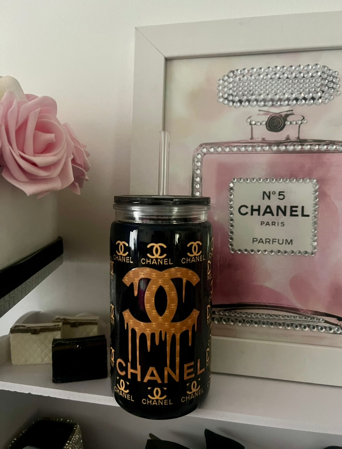 Hot & Cold tumbler double wall glitter 16oz