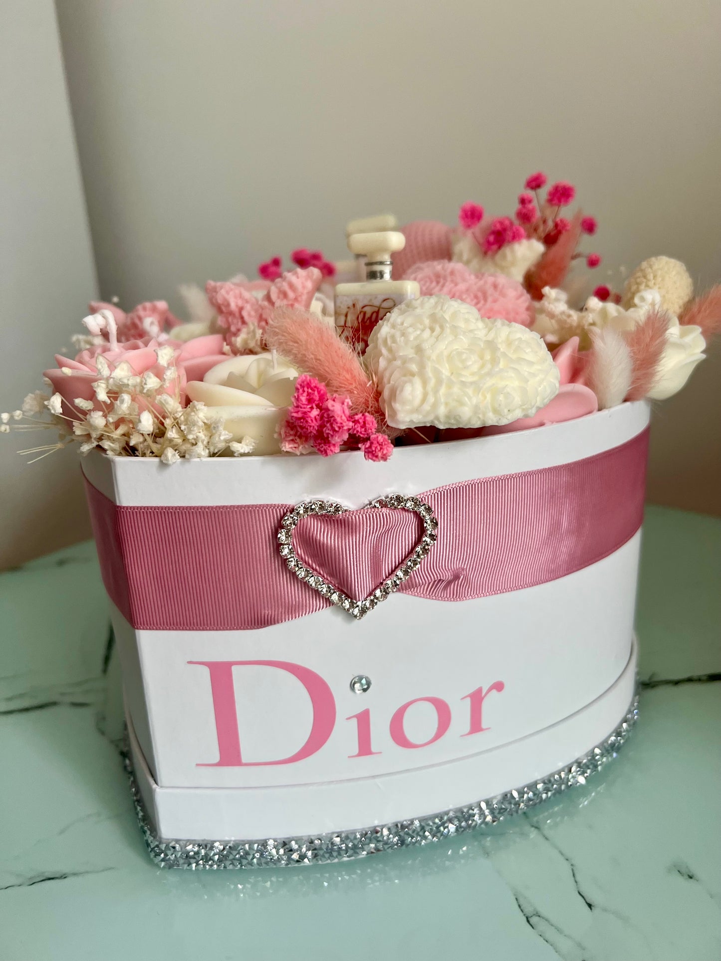 Heart box bouquets