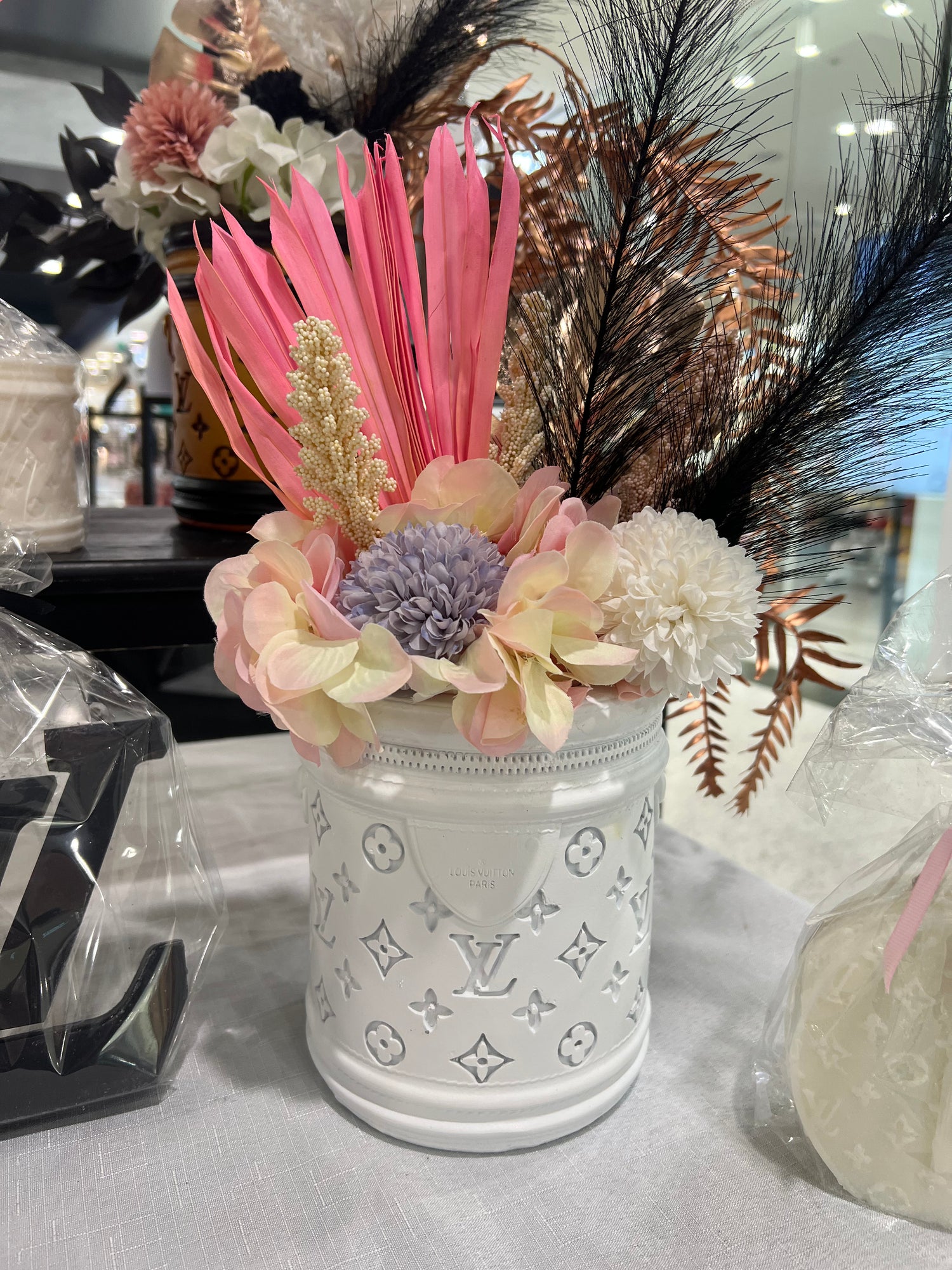 Handbag Vase With Flowers Large size LV Style