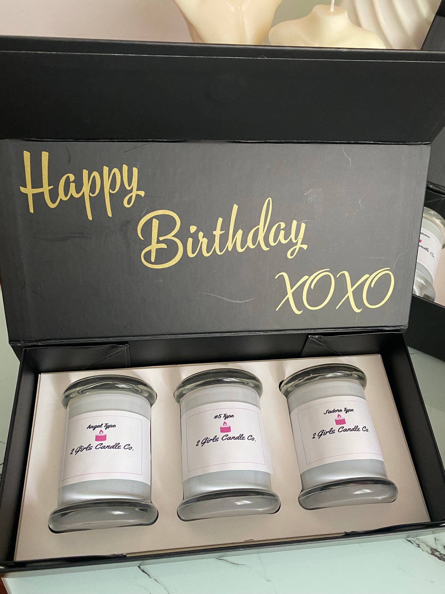 Say It With Candles personalised candle gift set perfect for any occasion