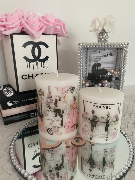 Designer inspired CC candle duo Back In Stock