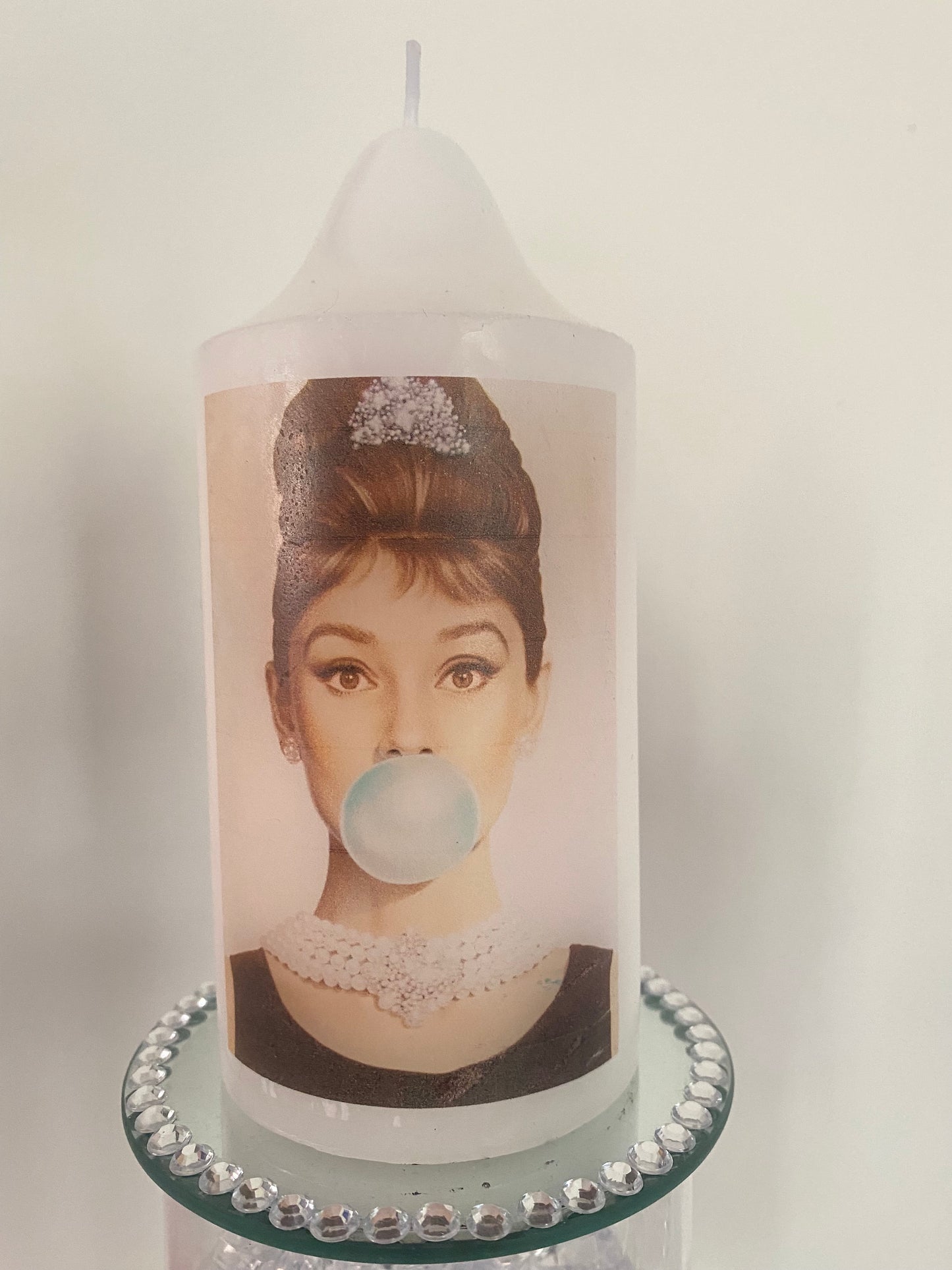 Designer Inspired Audrey for Tiffany candle trio