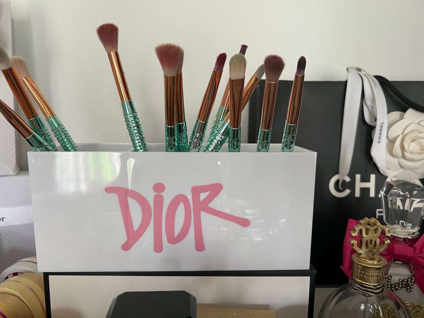 Makeup brush holder or flower box