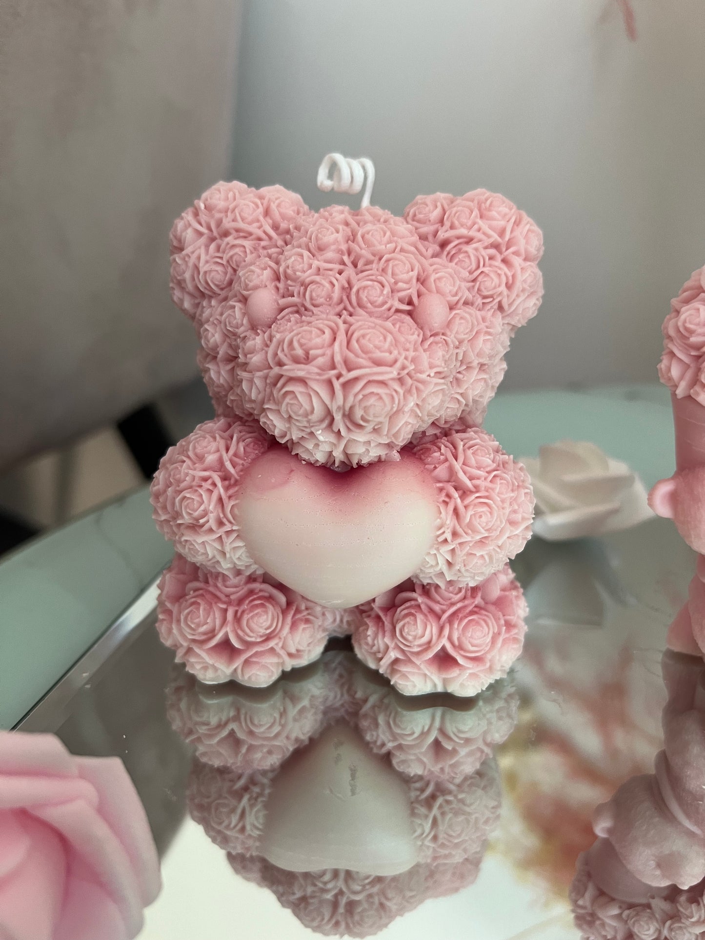 Adorable Rose Bear Scented Candle, candles