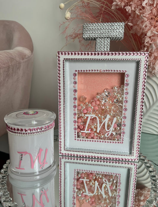 Personalised frame & candle set gift box available