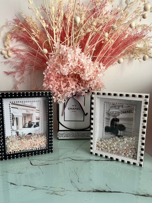 Designer inspired black or white frame