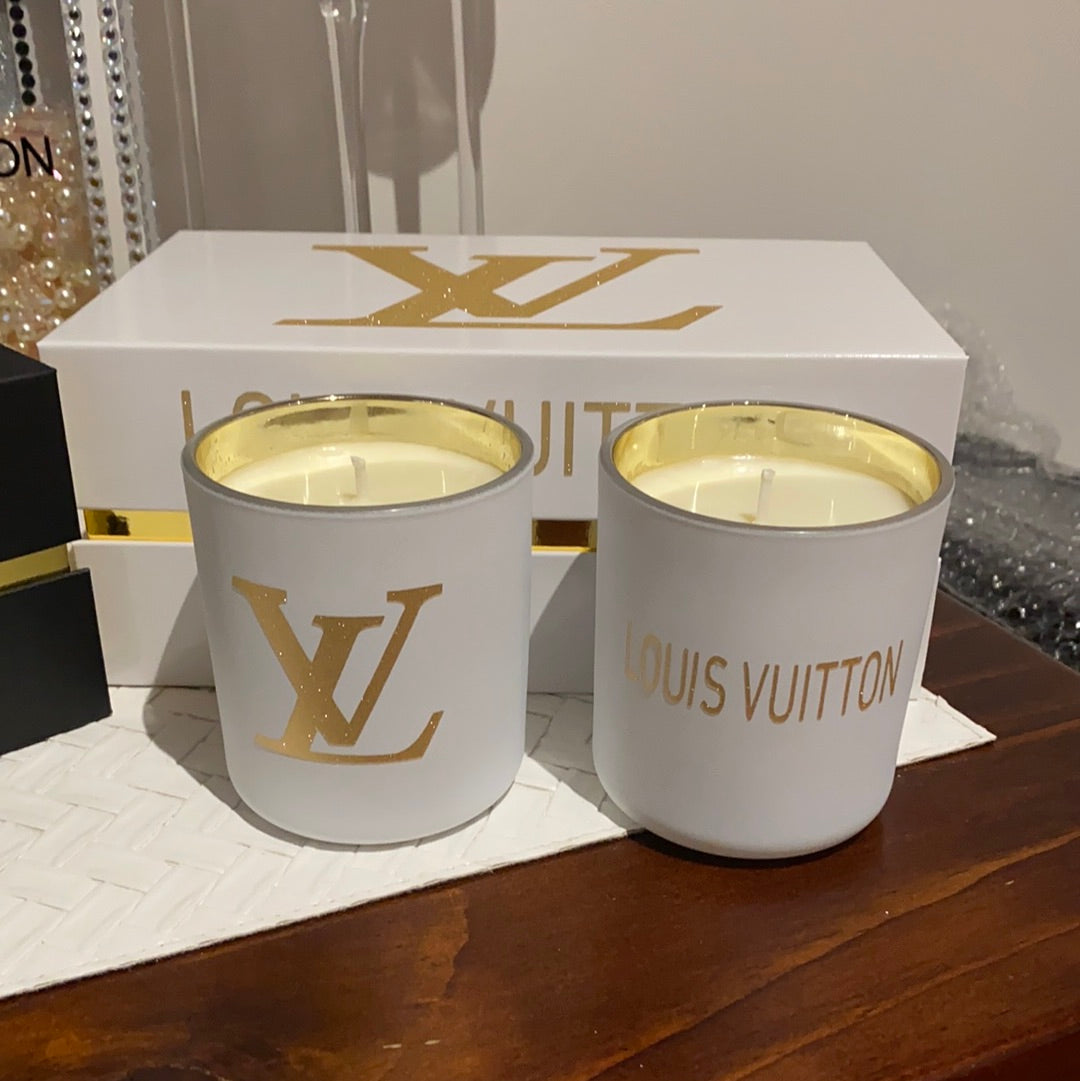 DIY Louis Vuitton Inspired Candle